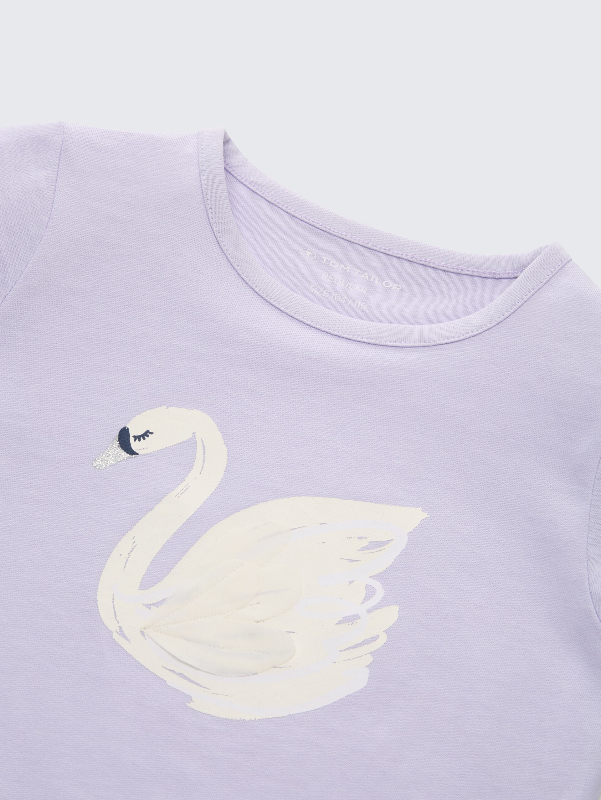 T-shirt met lange mouwen en bedrukt motief - light lavender - Detailaanzicht model