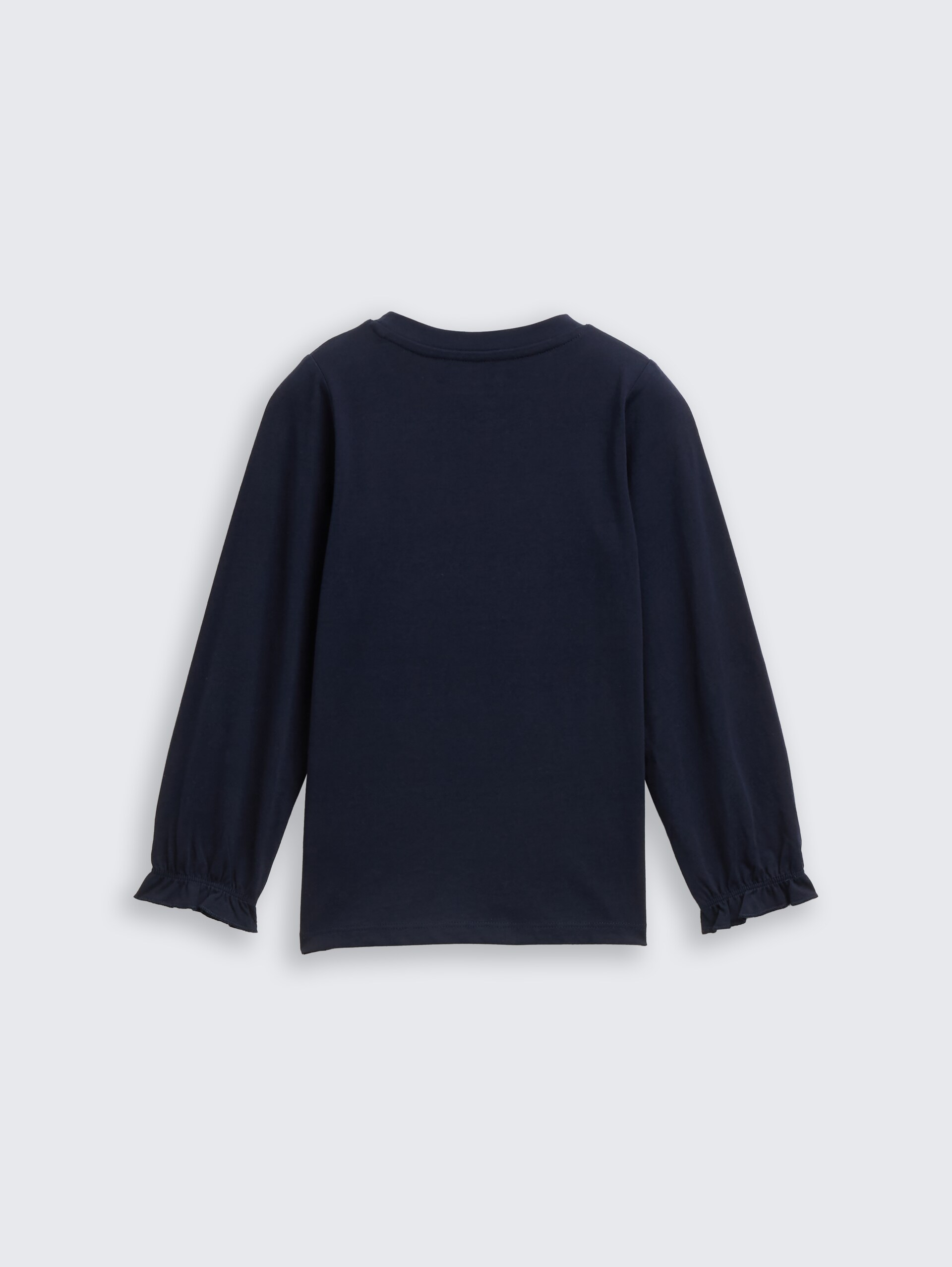 Langarmshirt mit Wendepailletten - sky captain blue