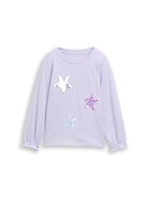 Geselecteerd, Shirt met lange mouwen en omkeerbare pailletten door Tom Tailor, 