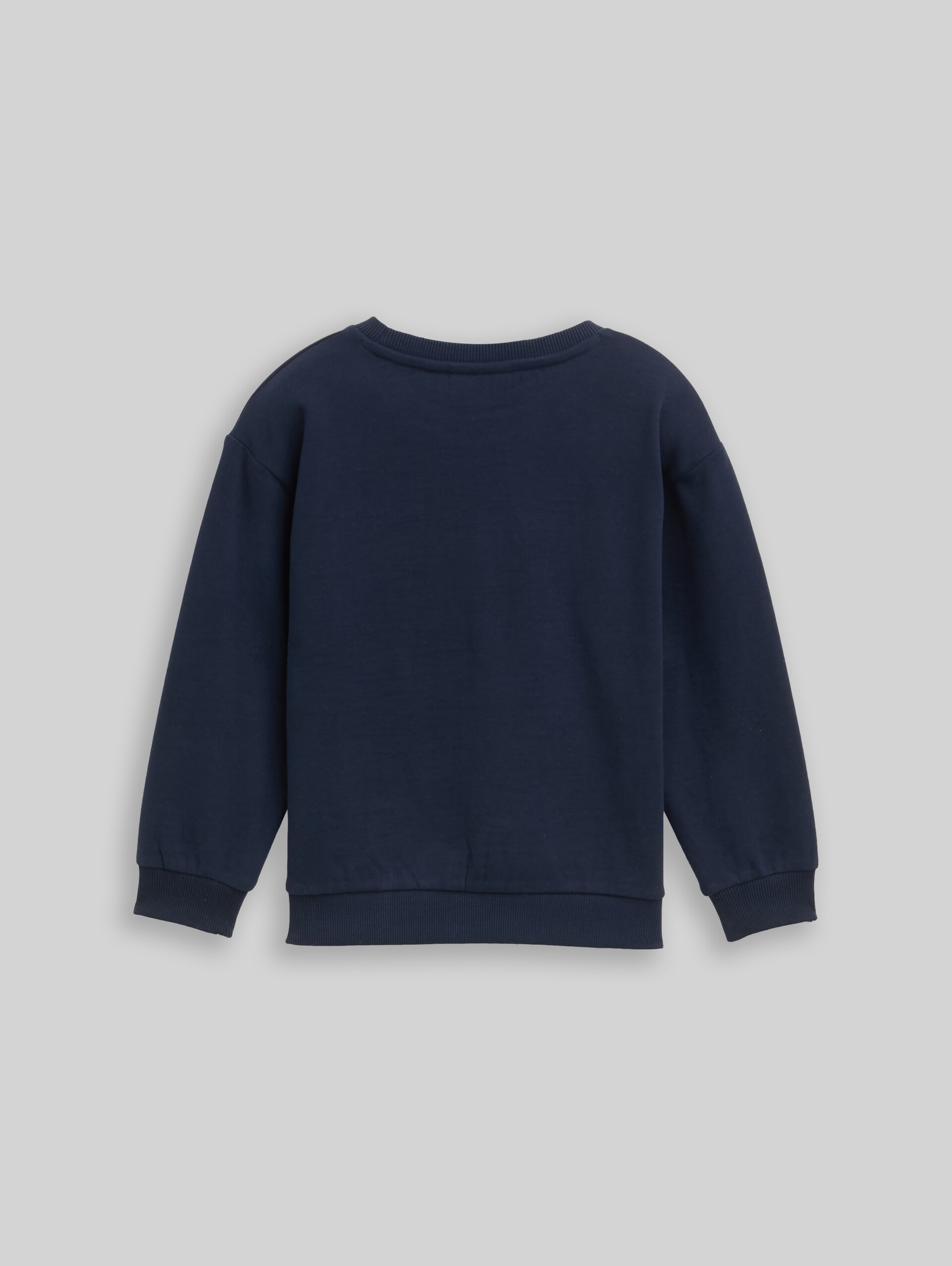 Oversized sweatshirt with glitter print - sky captain blue