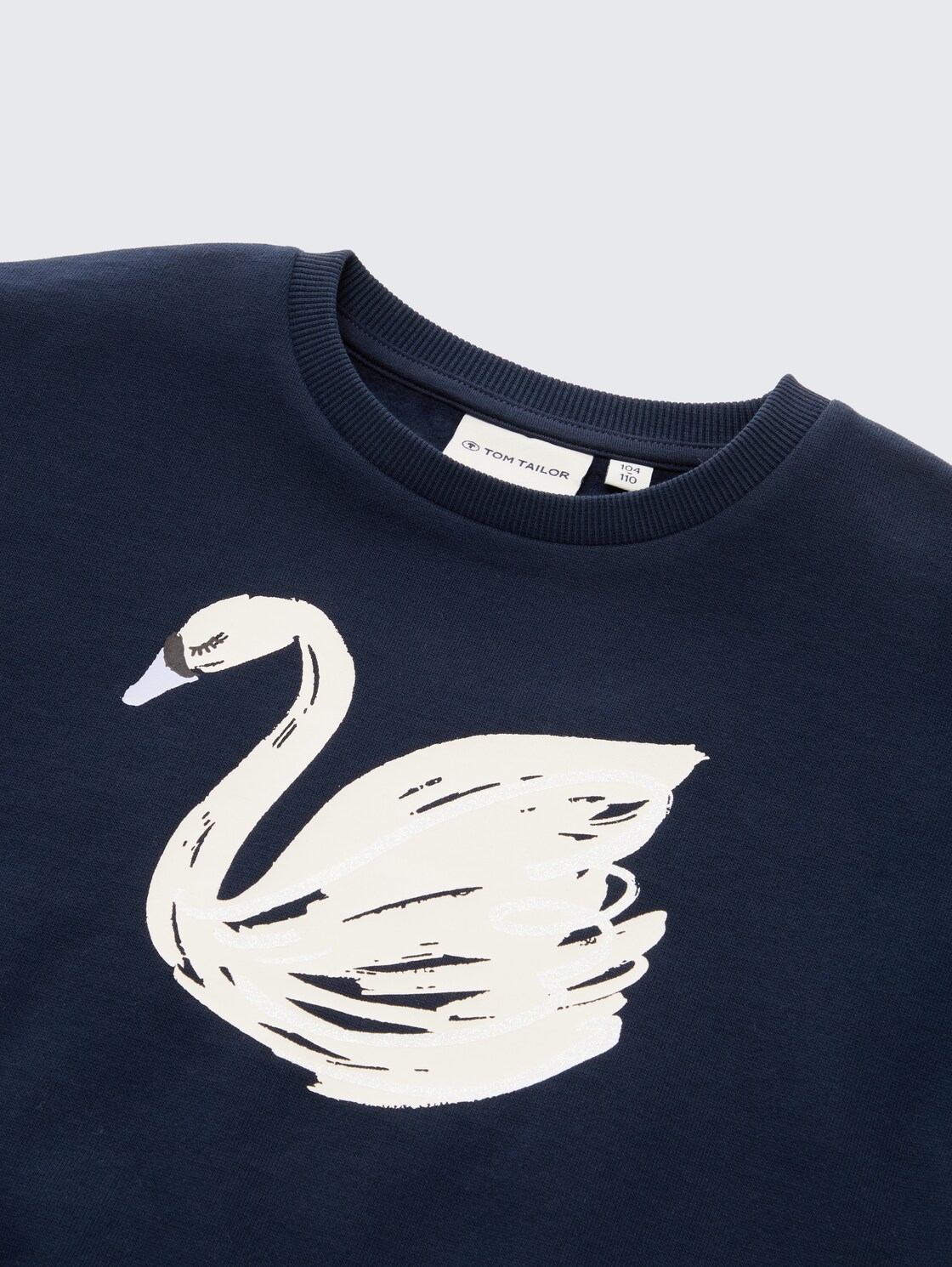 Oversize Sweatshirt mit Glitzer-Print - sky captain blue - Detail-Model-Ansicht