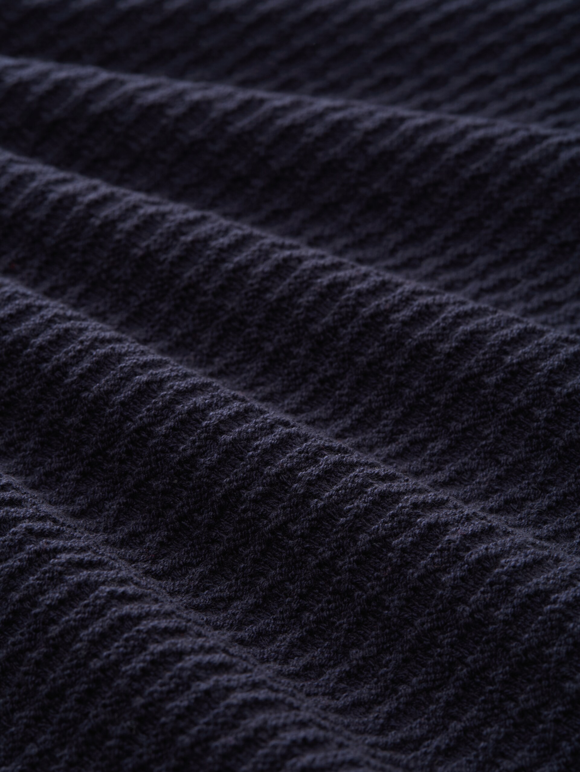 Strickpullover mit Rundhalsausschnitt - sky captain blue - Material-Ansicht