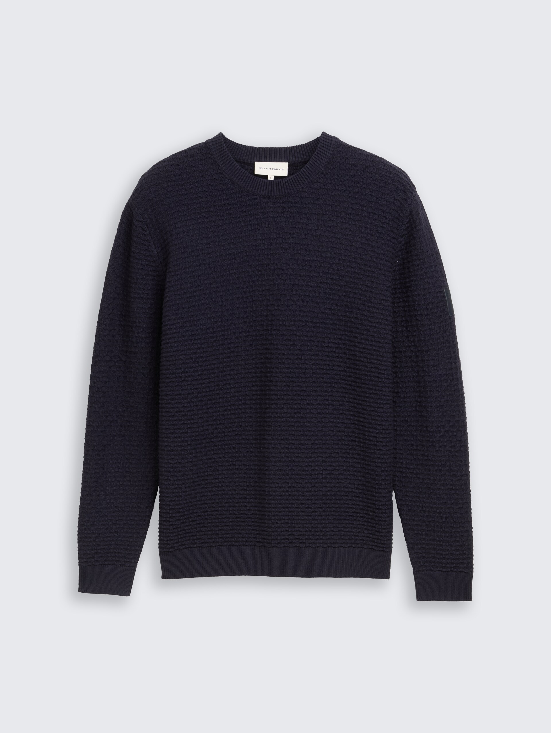 Strickpullover mit Rundhalsausschnitt - sky captain blue