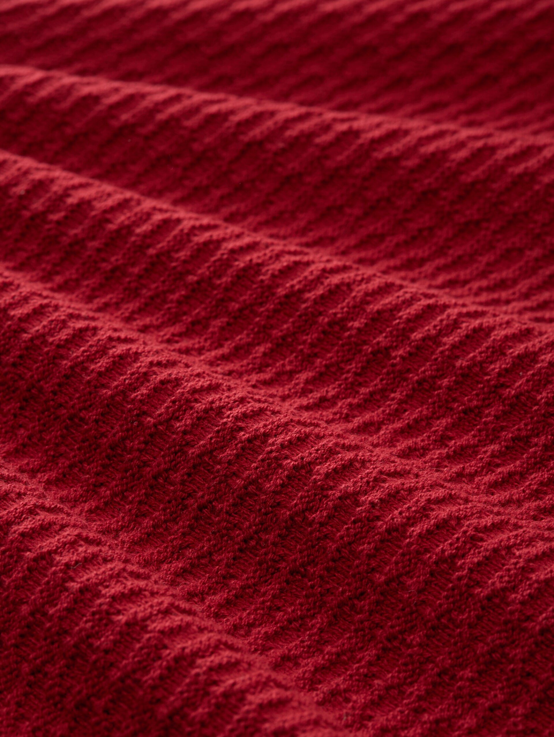 Knitted jumper - Coach Red - Material view