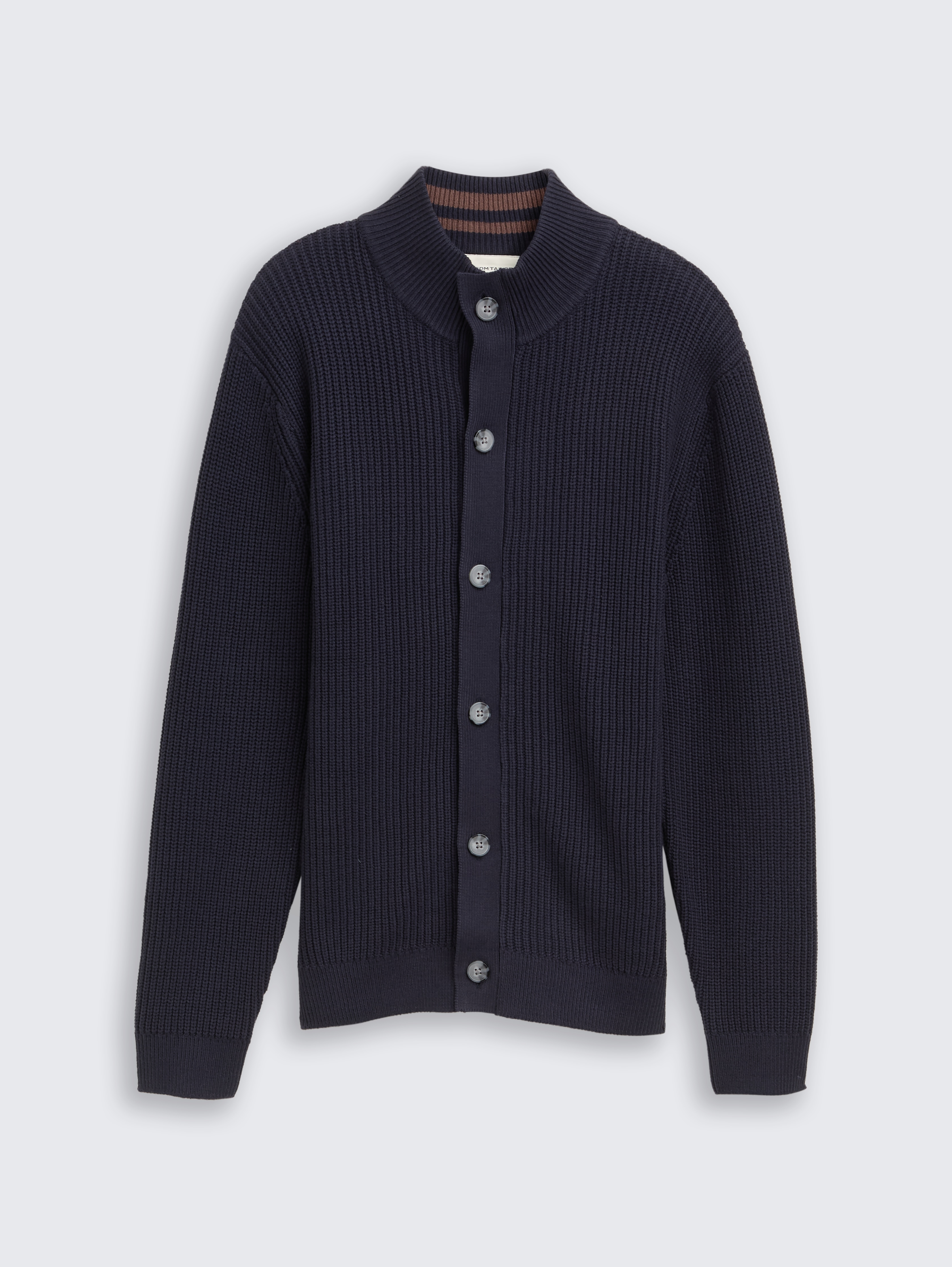 Relaxed fit cardigan with zip by Tom Tailor