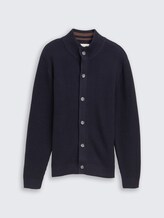 Strickjacke mit Knopfleiste - sky captain blue