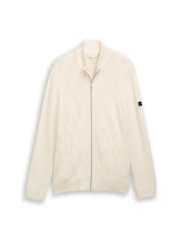 Sélectionné, Cardigan à motif torsadé par Tom Tailor, brunir