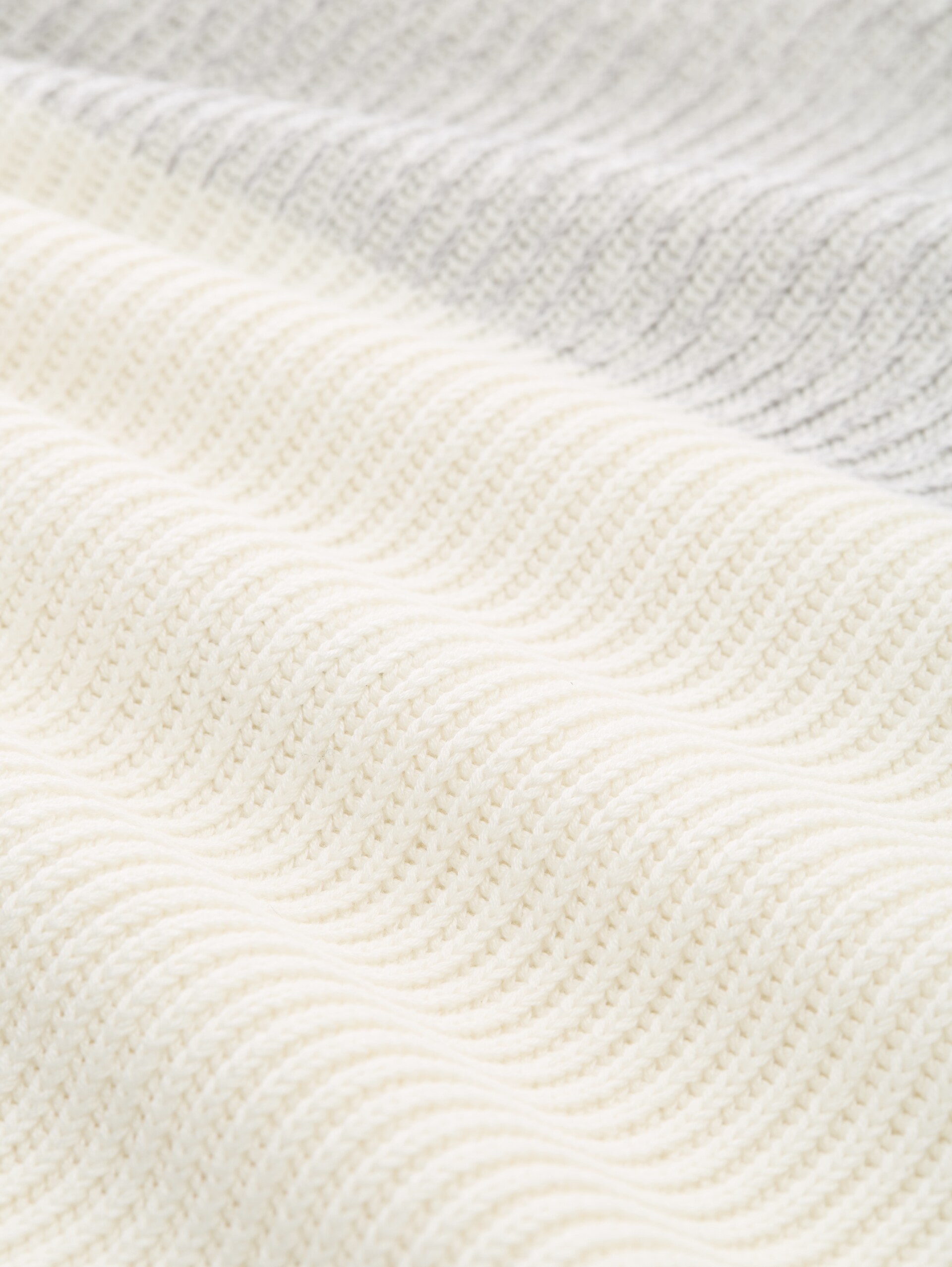 Knitted jumper - offwhite grey plated mouline - Material view