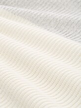 Sweat simple - offwhite grey plated mouline - Vue de la matière