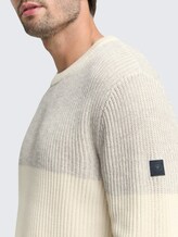 Sweat simple - offwhite grey plated mouline - Vue détaillée du modèle