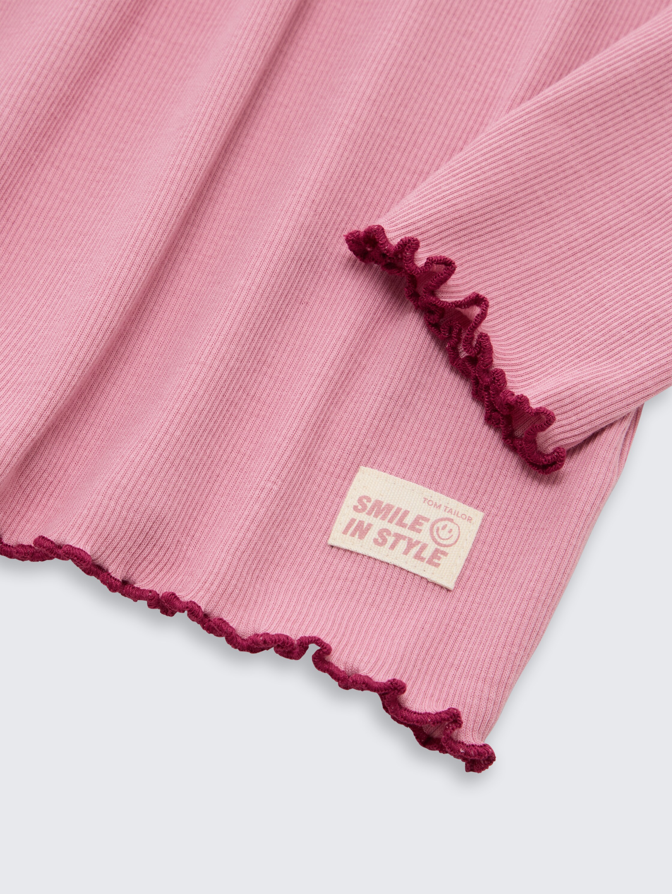 Basic Ripp Langarmshirt - soft_tulip - 