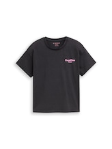 Selected, Oversized T-shirt with back print by Tom Tailor, black