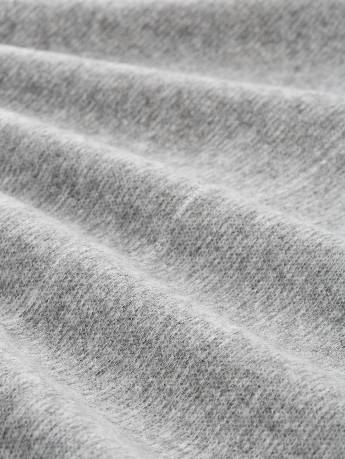 Cosy Rock in Melange-Optik - medium silver grey melange - Material-Ansicht