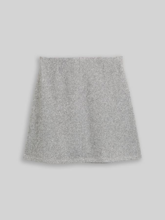 Comfortabele rok in gemêleerde look door Women, medium silver grey melange