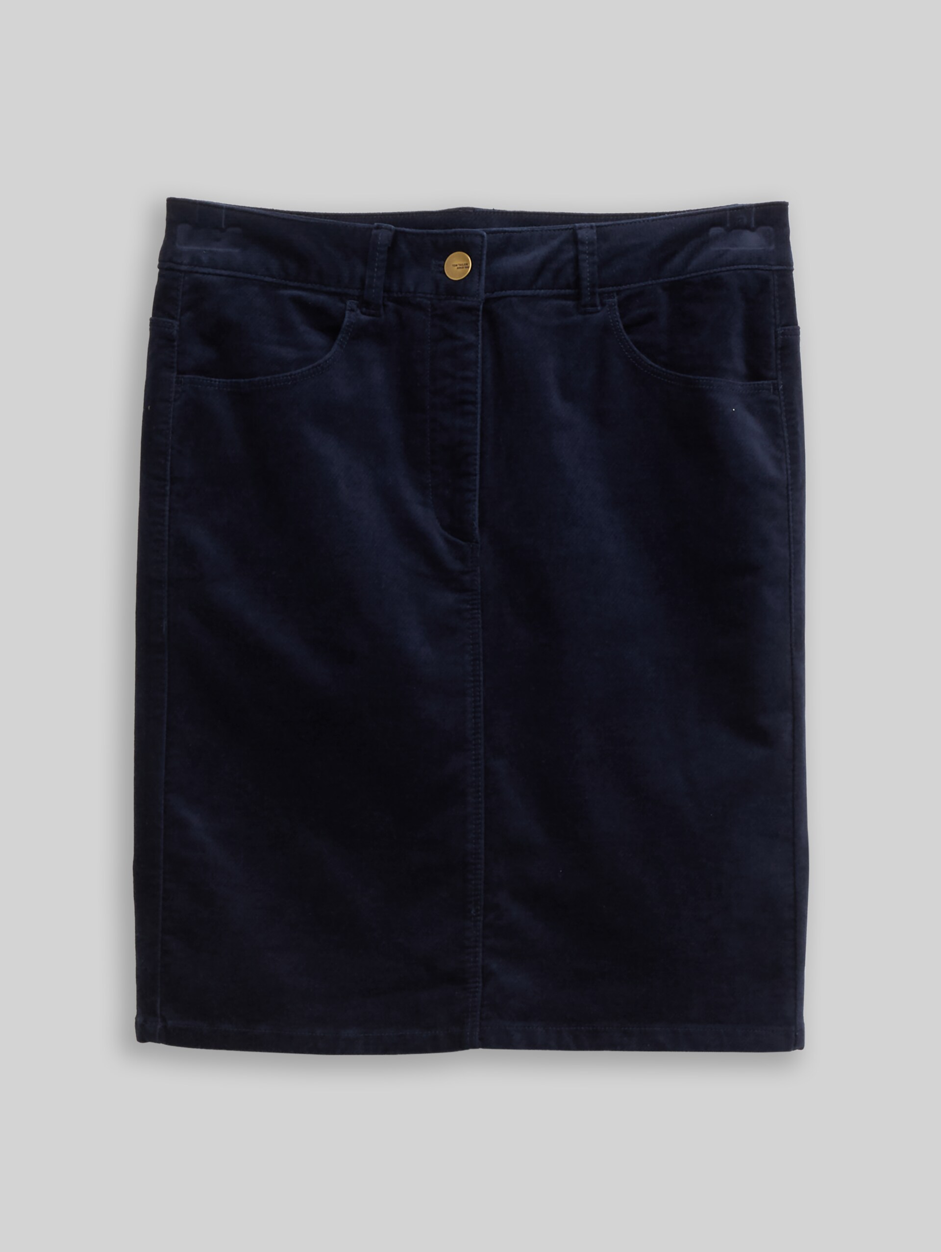 Velvet skirt - sky captain blue - Front product view