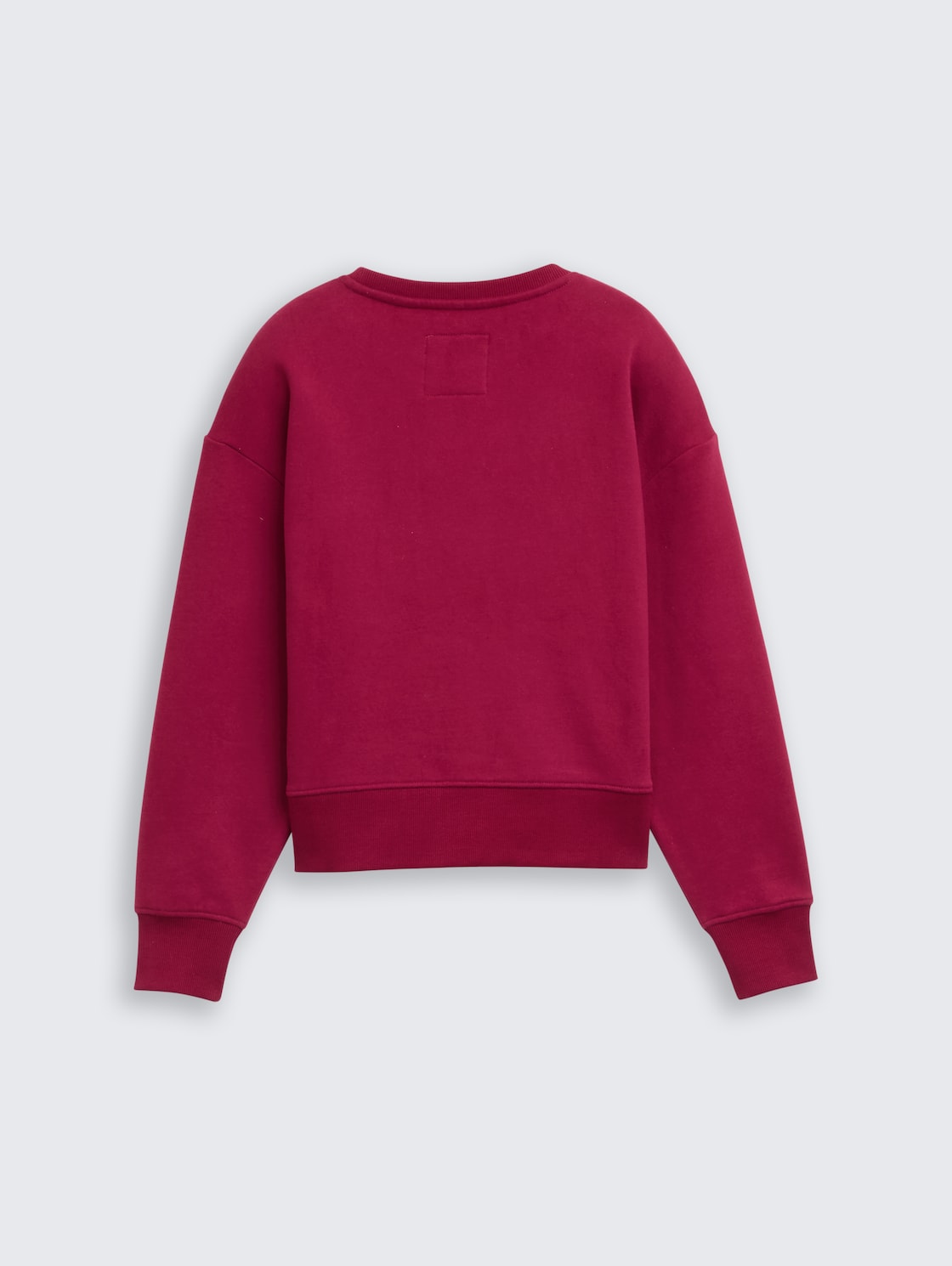 Basic Sweatshirt mit Badge - Beetroot Red
