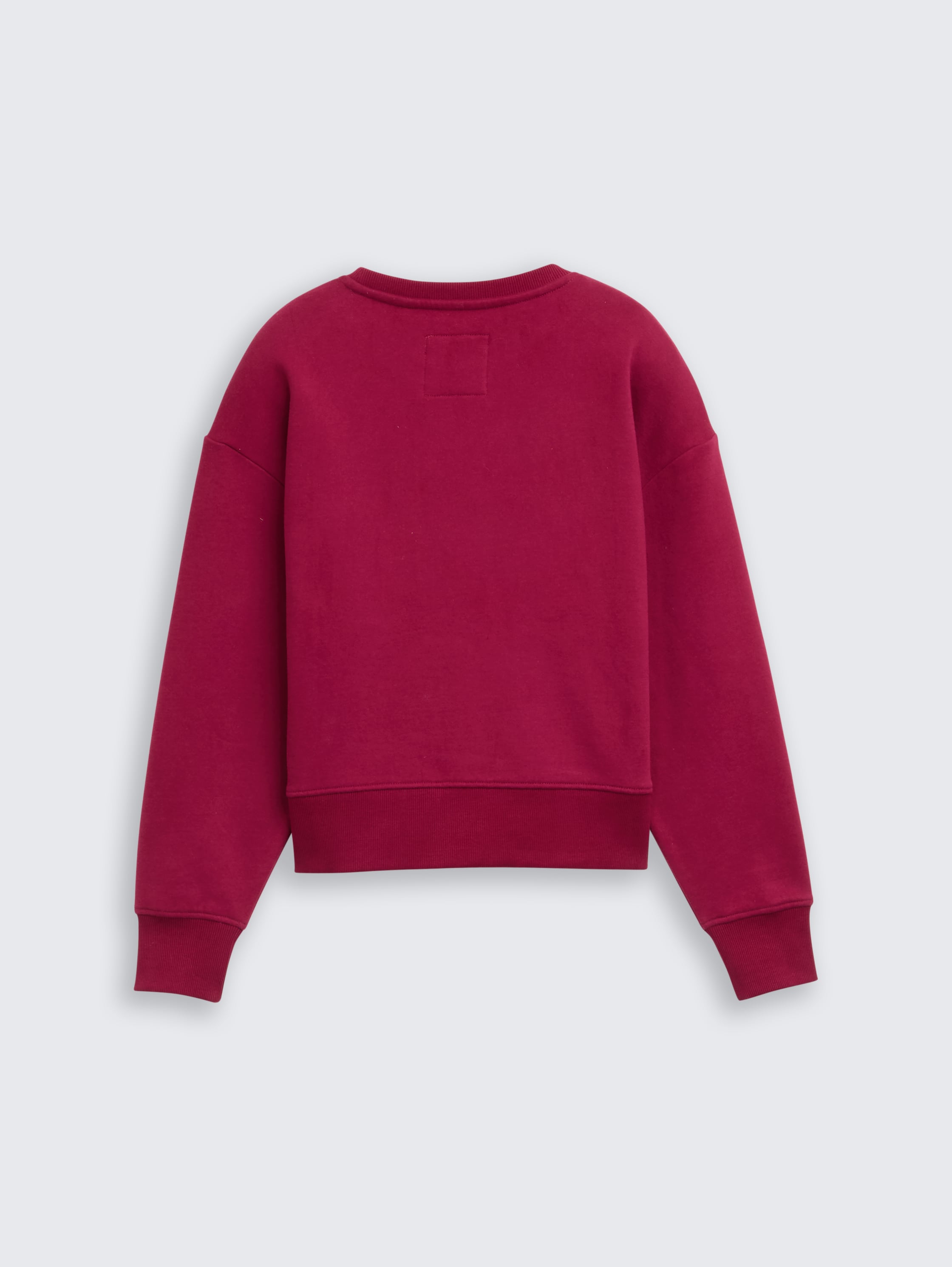 Basic sweatshirt with badge - beetroot_red - 