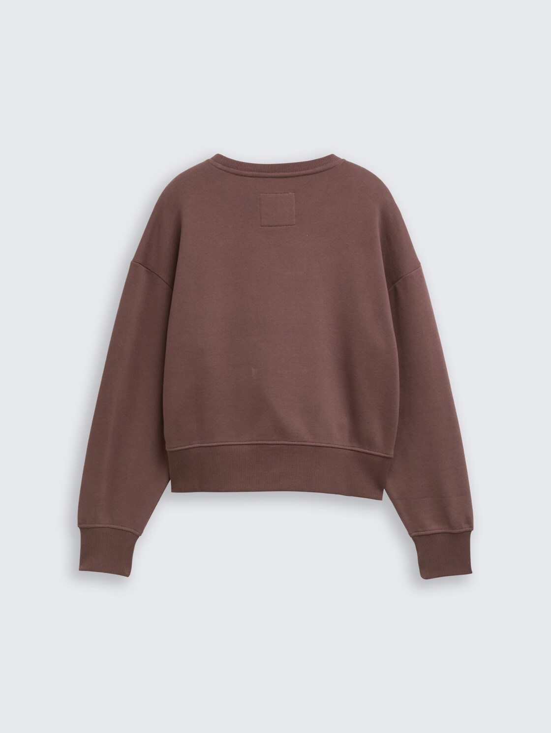 Basic Sweatshirt mit Badge - soft chocolate brown