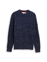 Not Selected, Knitted jumper with round neckline by , blue