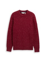 Selected, Knitted jumper with round neckline by Tom Tailor, red