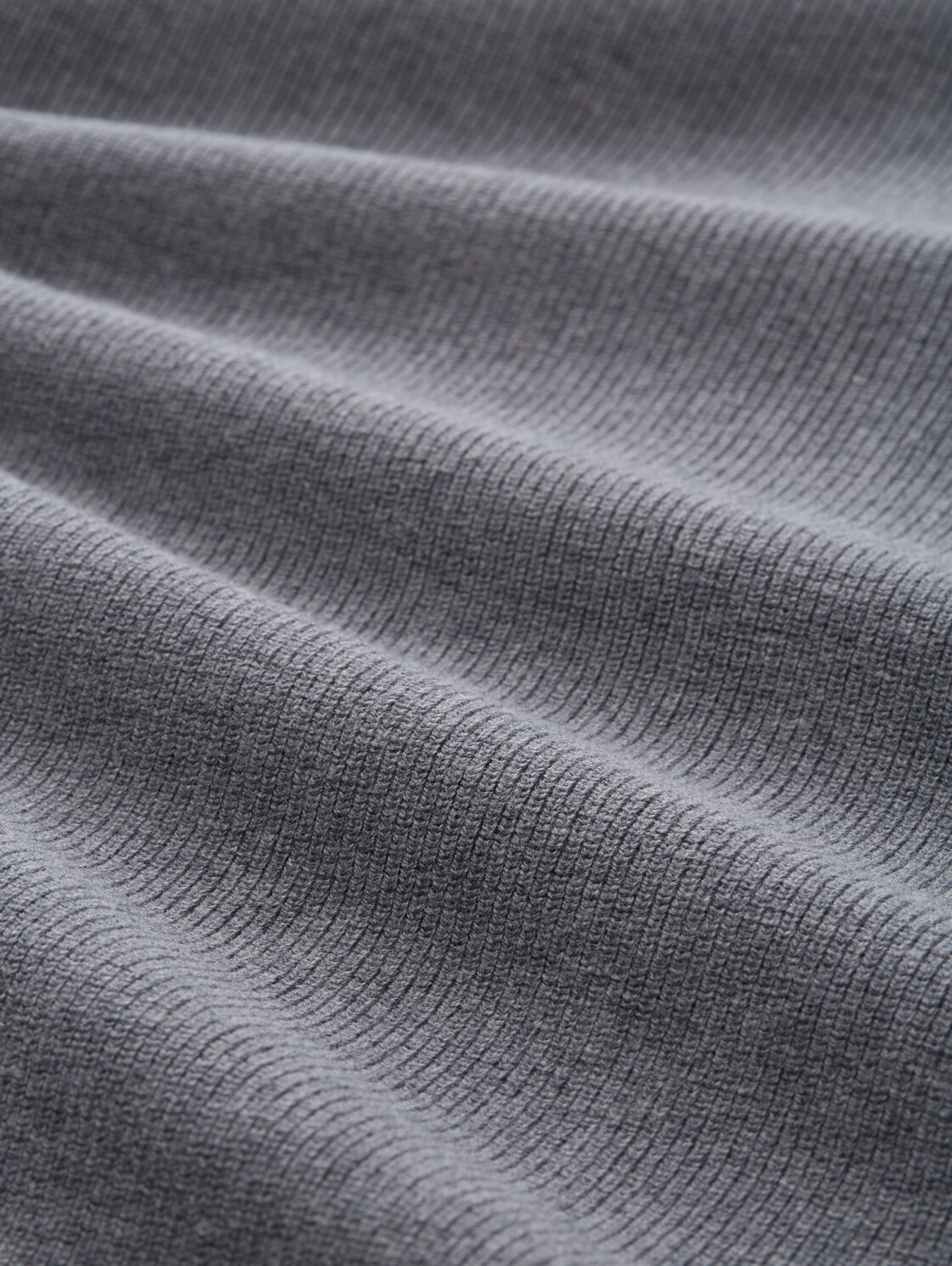 Strickpullover mit Wollanteil - classic dark grey melange - Material-Ansicht