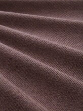 Pull en maille en laine mélangée - bag brown melange - Vue de la matière