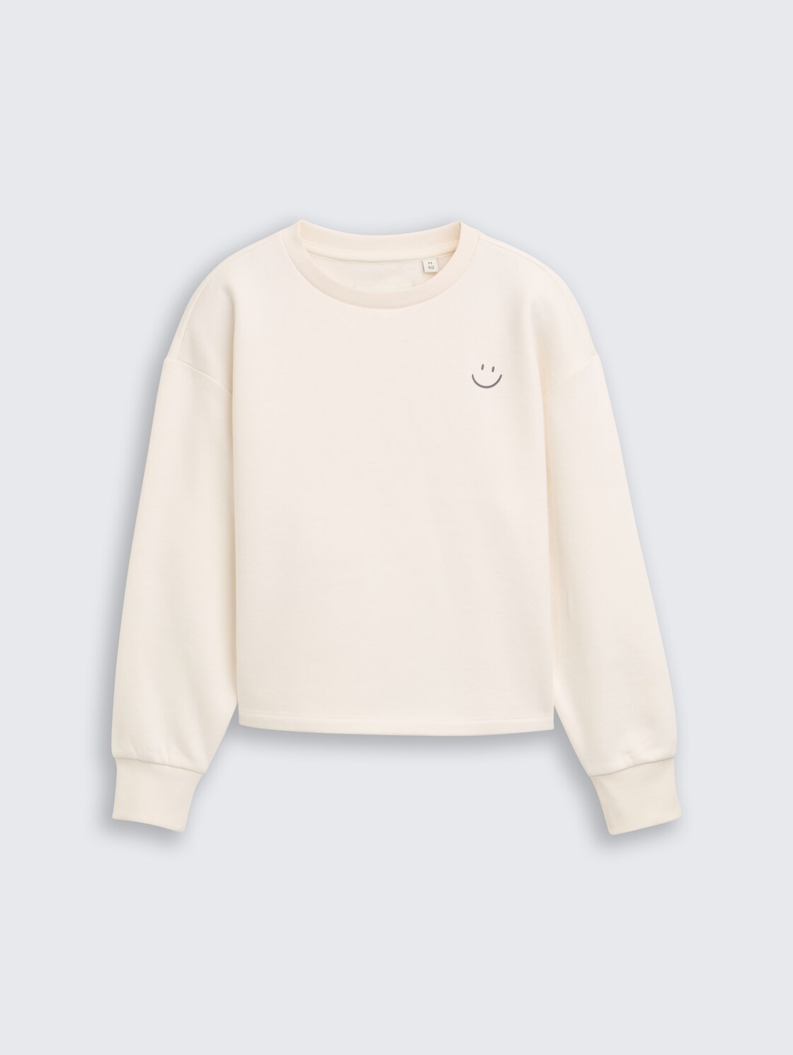 Sweatshirt mit Rückenprint - Gardenia White - Vorder-Produkt-Ansicht