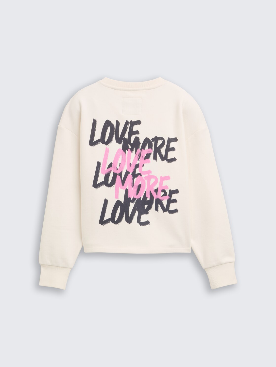Sweatshirt mit Rückenprint - Gardenia White