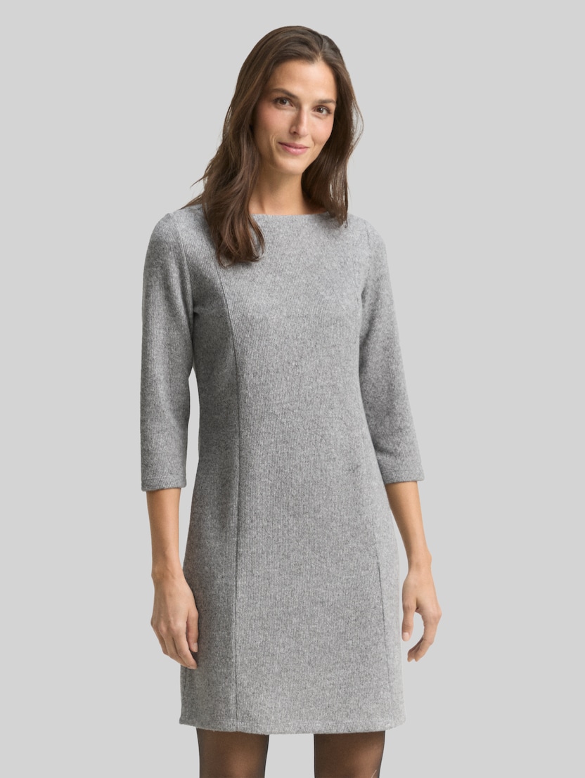 Cosy Kleid mit 3/4-Arm von Women, medium silver grey melange