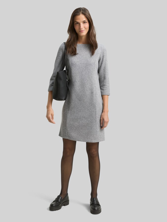 Robe confortable à manches 3/4 par Women, medium silver grey melange