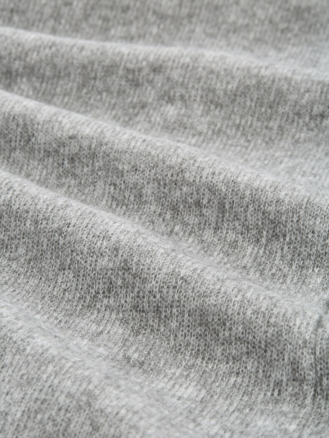 Cosy Kleid mit 3/4-Arm - medium silver grey melange - Material-Ansicht