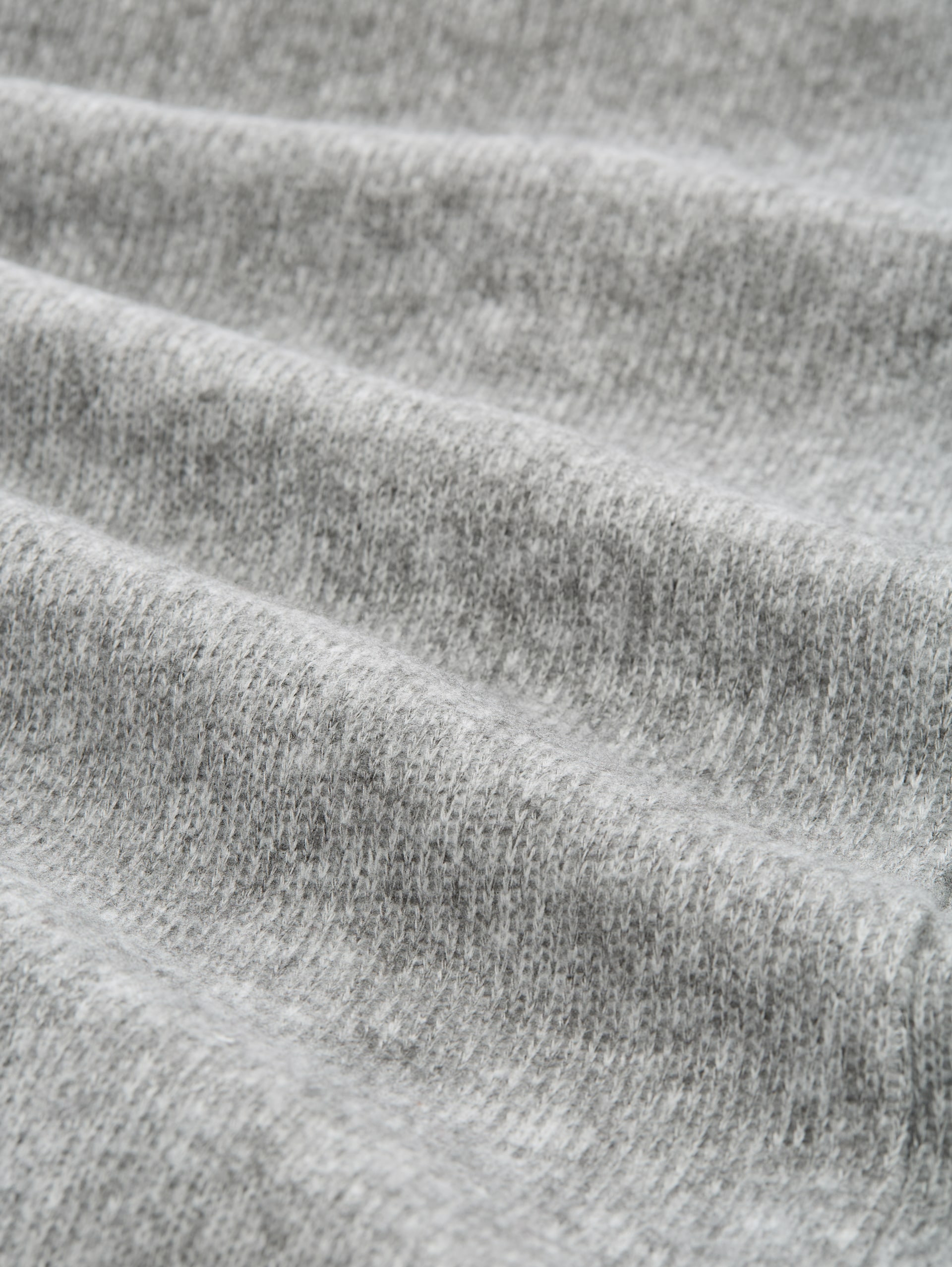 Cosy Kleid mit 3/4-Arm - medium silver grey melange - Material-Ansicht