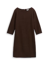 Nicht ausgewählt, Cosy Kleid mit 3/4-Arm von , braun
