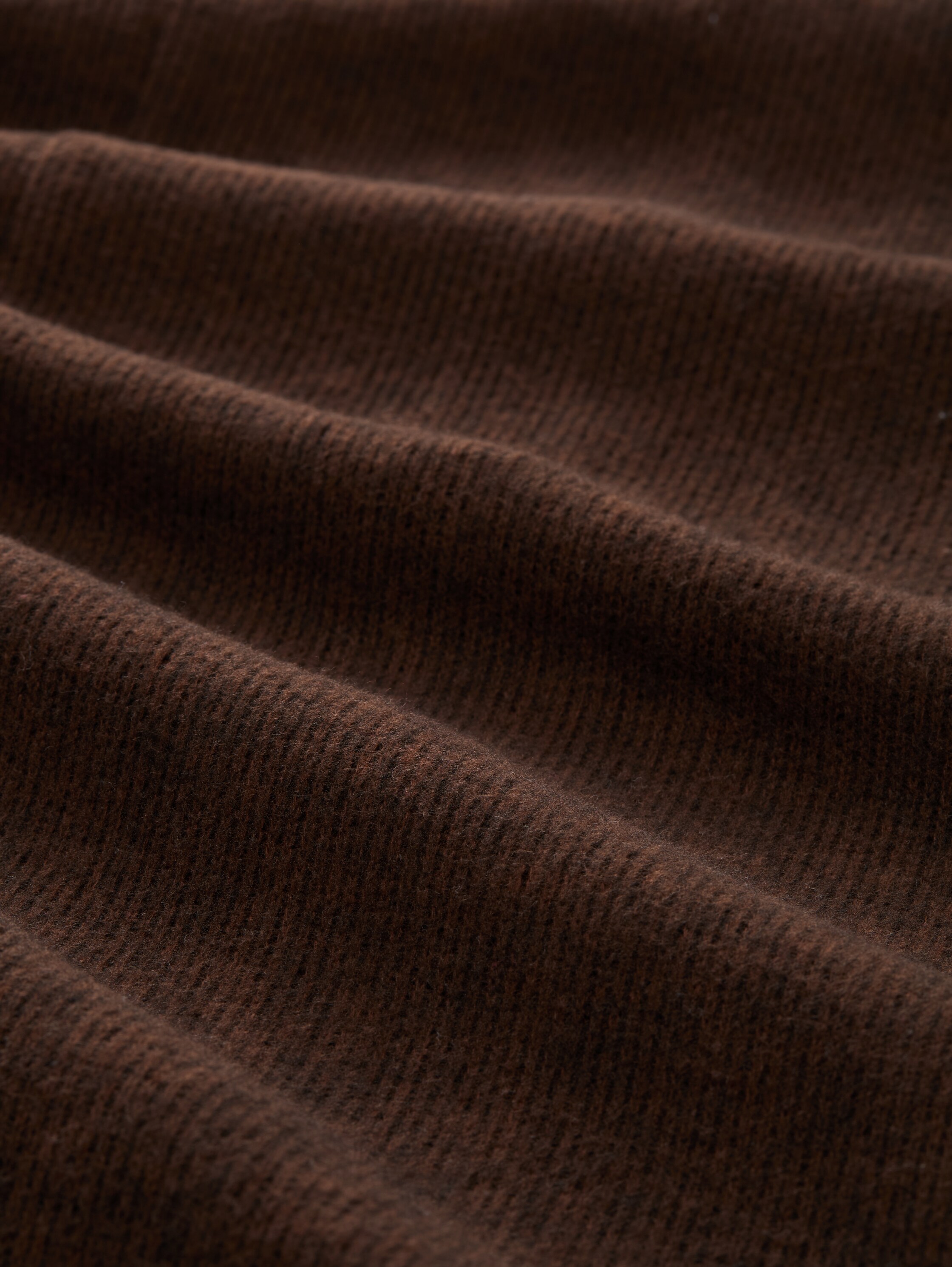 Comfortabele jurk met 3/4-mouwen - dark pecan brown melange - Materiaalweergave