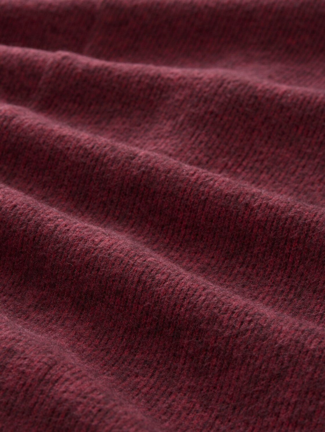 Cosy Kleid mit 3/4-Arm - rumba red melange - Material-Ansicht