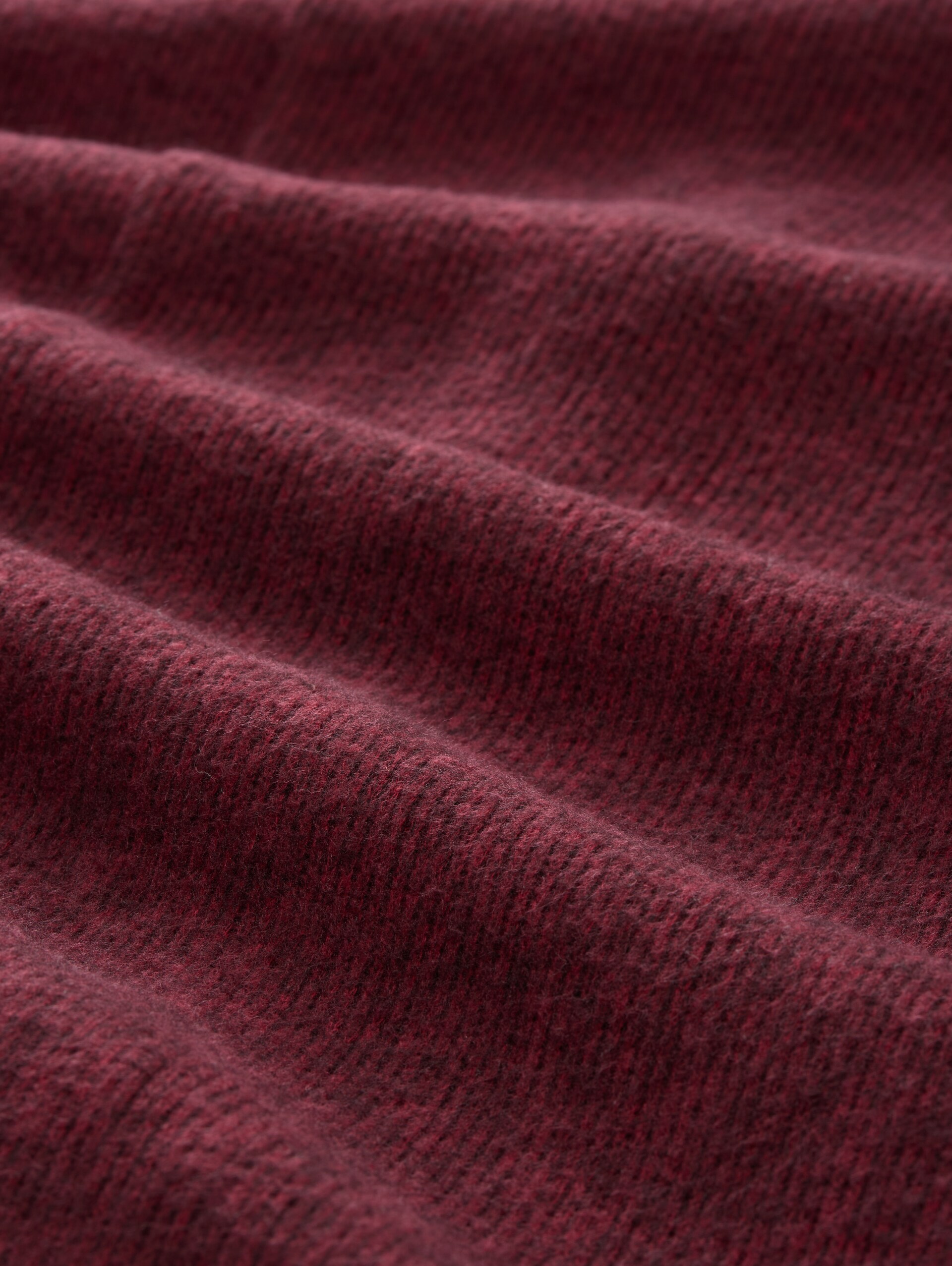 Cosy Kleid mit 3/4-Arm - rumba red melange - Material-Ansicht