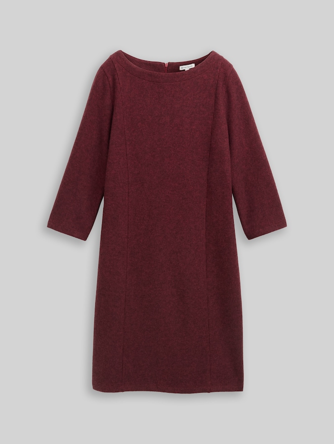 Cosy Kleid mit 3/4-Arm von Women, rumba red melange