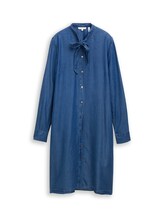 Selected, Denim dress with bow detail by Tom Tailor, blue