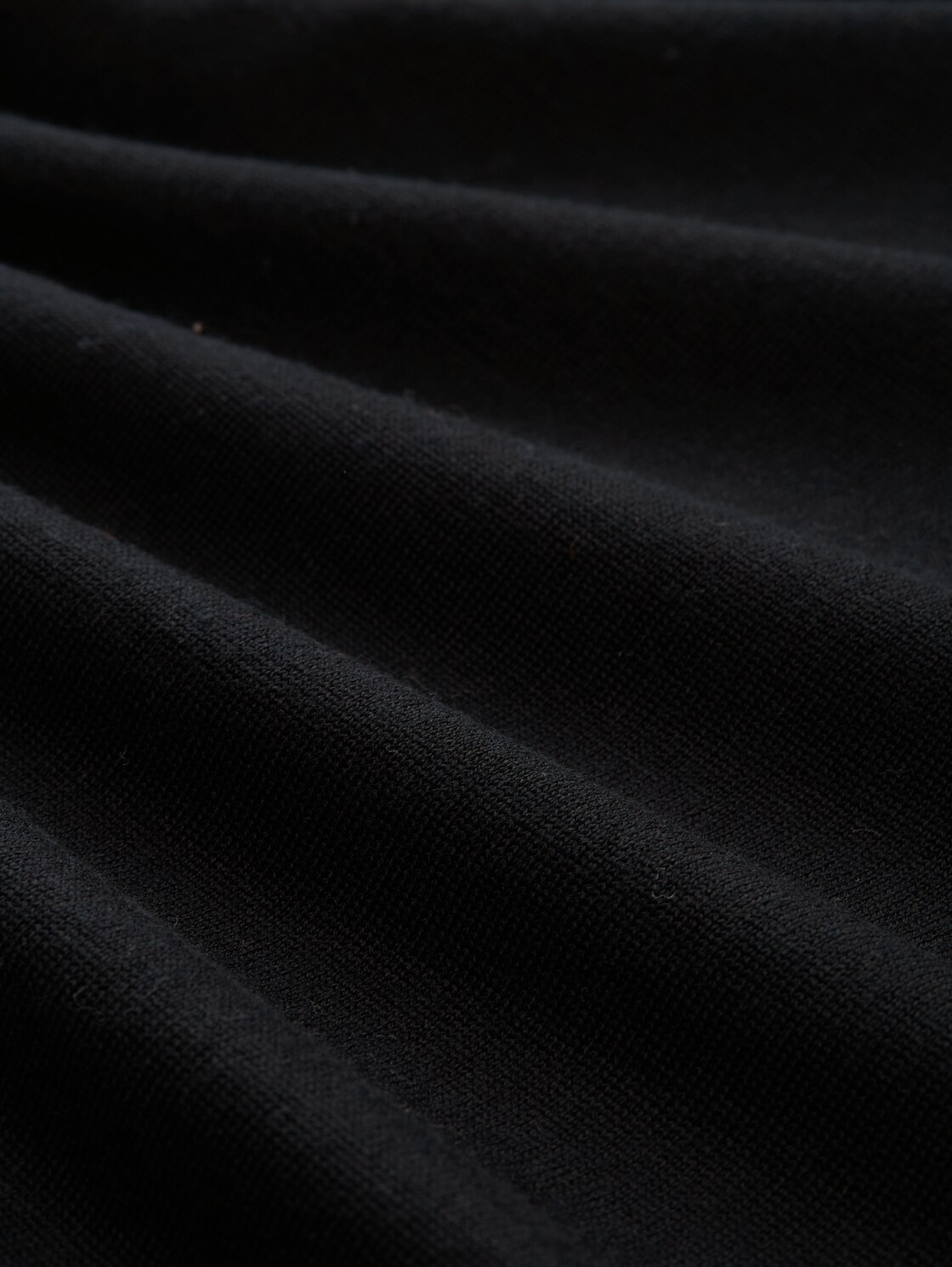 Strickpullover mit Merinowolle - Black - Material-Ansicht