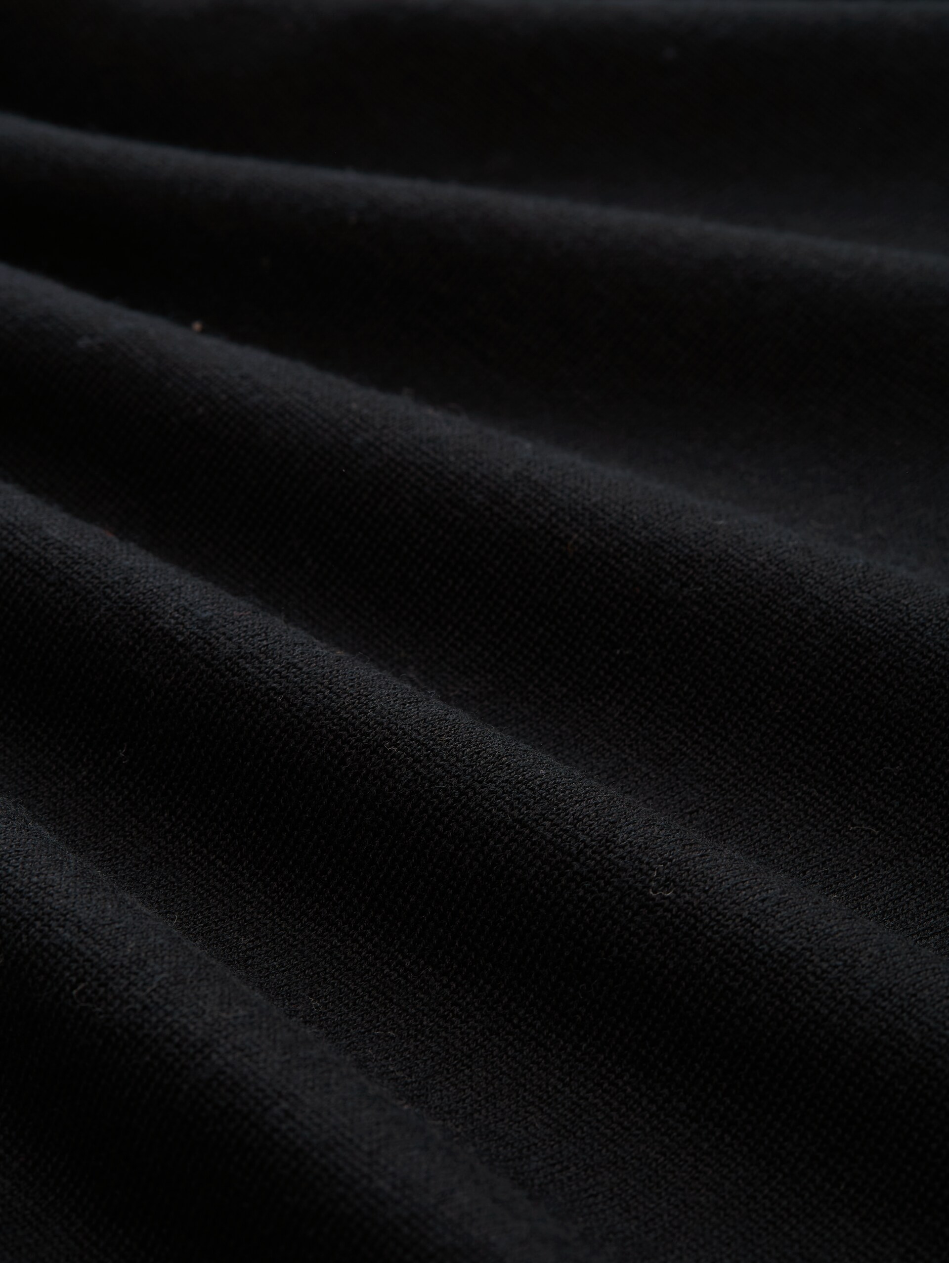 Strickpullover mit Merinowolle - Black - Material-Ansicht