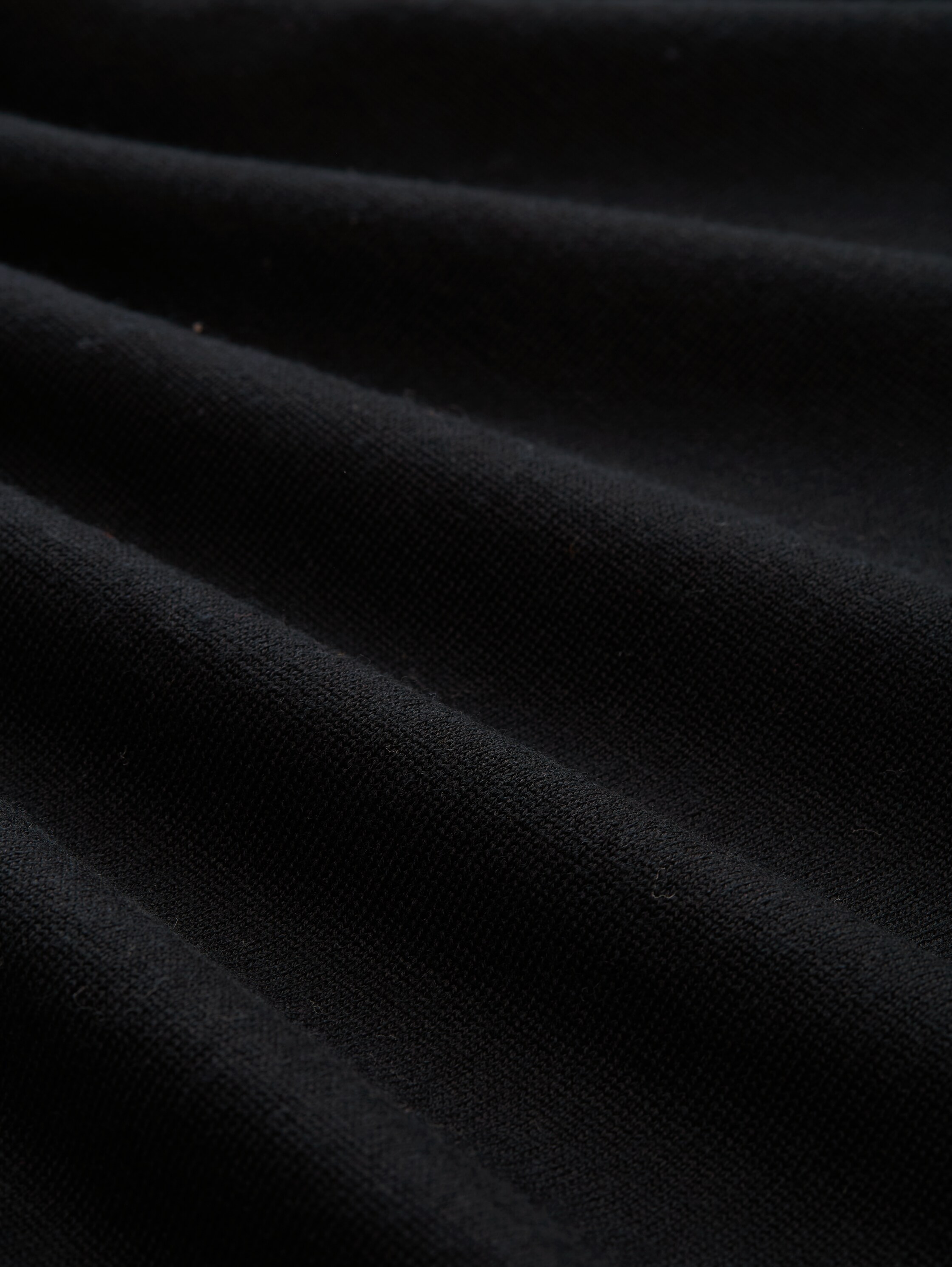 Gebreide trui met merinowol - black - 