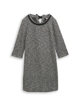 Selected, Bouclé dress with bow detail by Tom Tailor, black