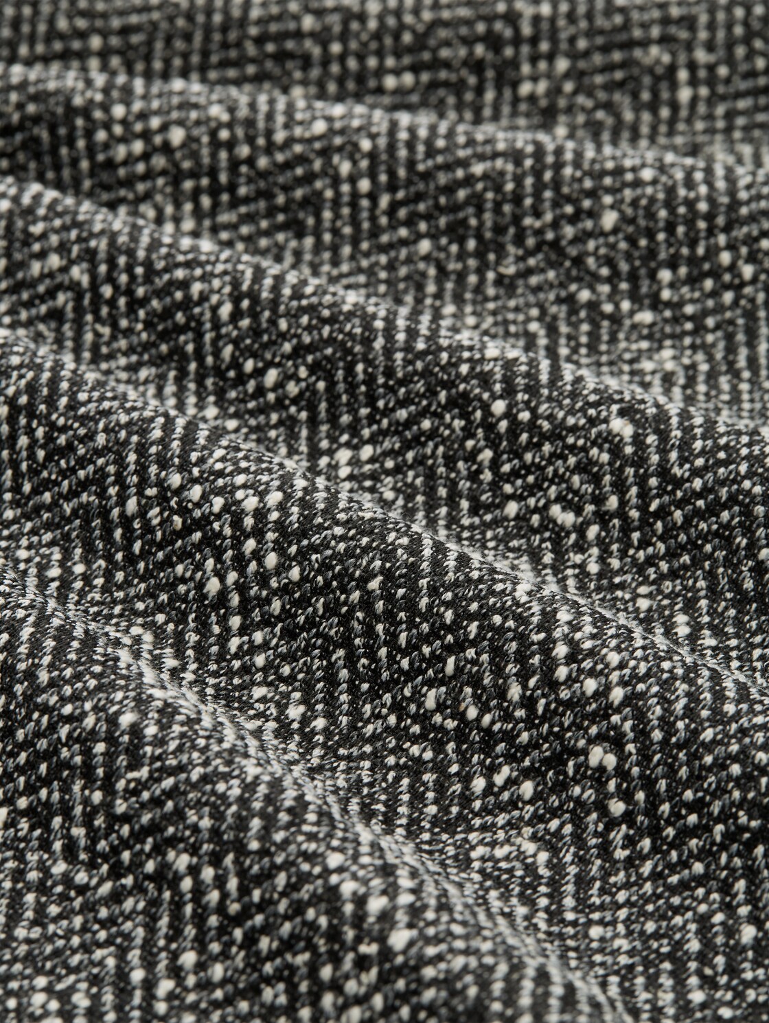 Bouclé Kleid mit Schleifen-Detail - salt pepper boucle structure - Material-Ansicht