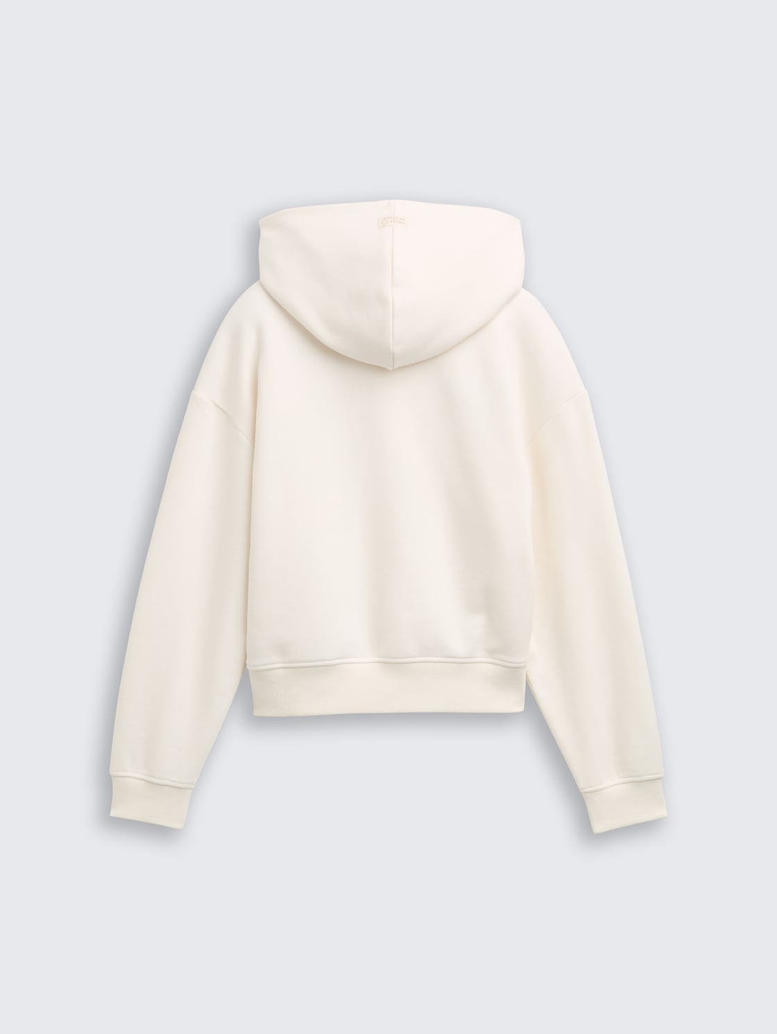 Hoodie Sweatshirt mit Reißverschluss - Gardenia White