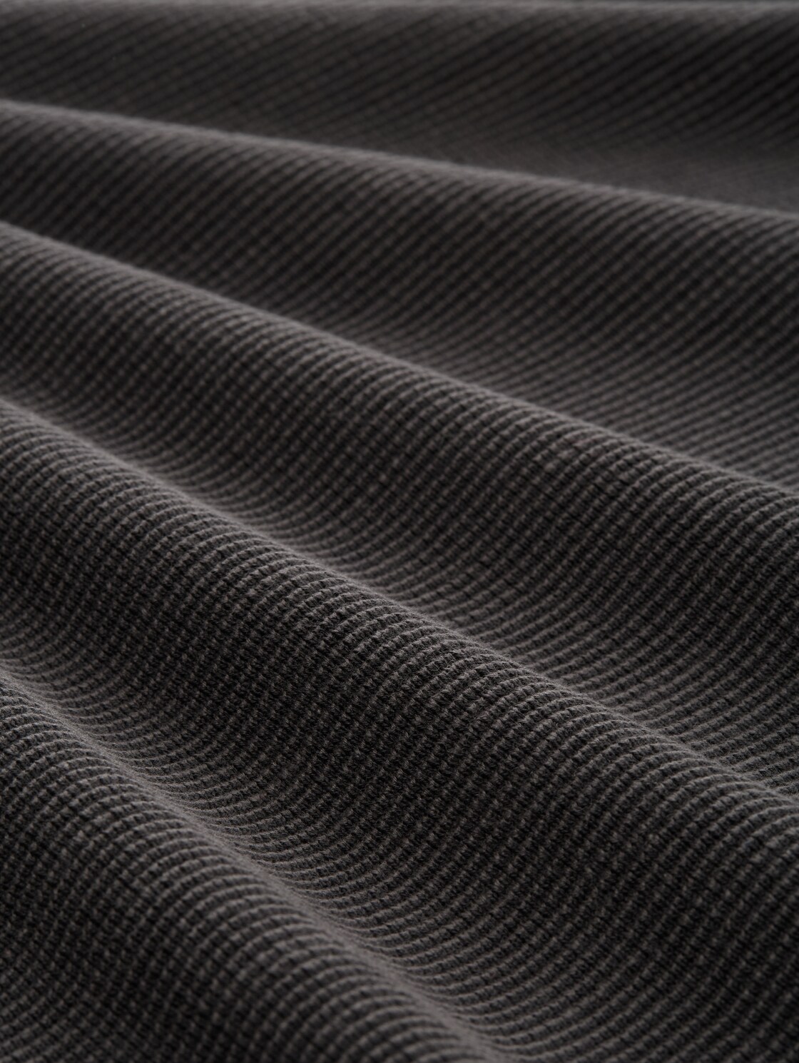 Troyer Strickpullover aus Baumwolle - Tarmac Grey - Material-Ansicht