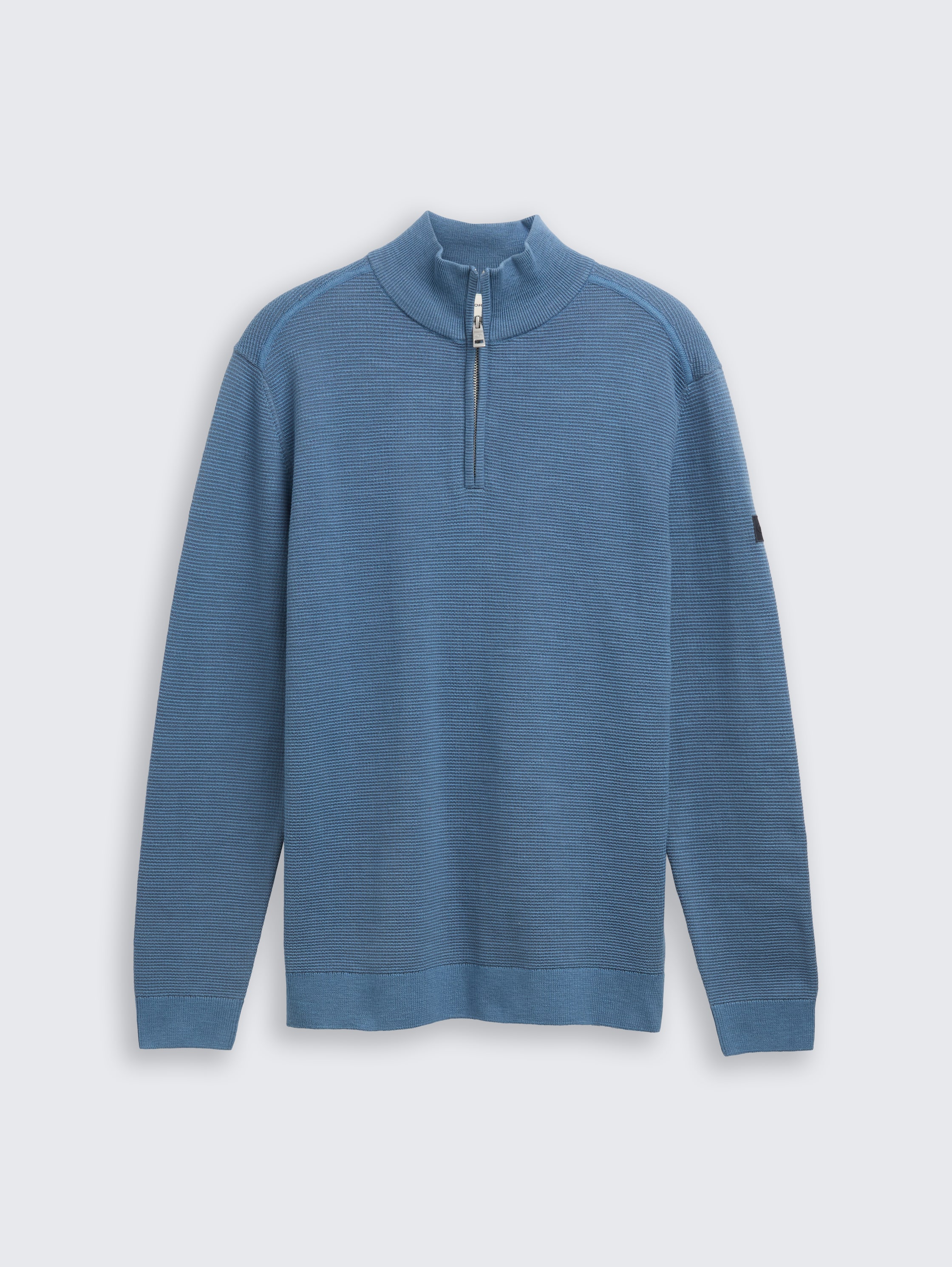 Troyer gebreide trui van katoen - faded_uniform_blue_1 - 