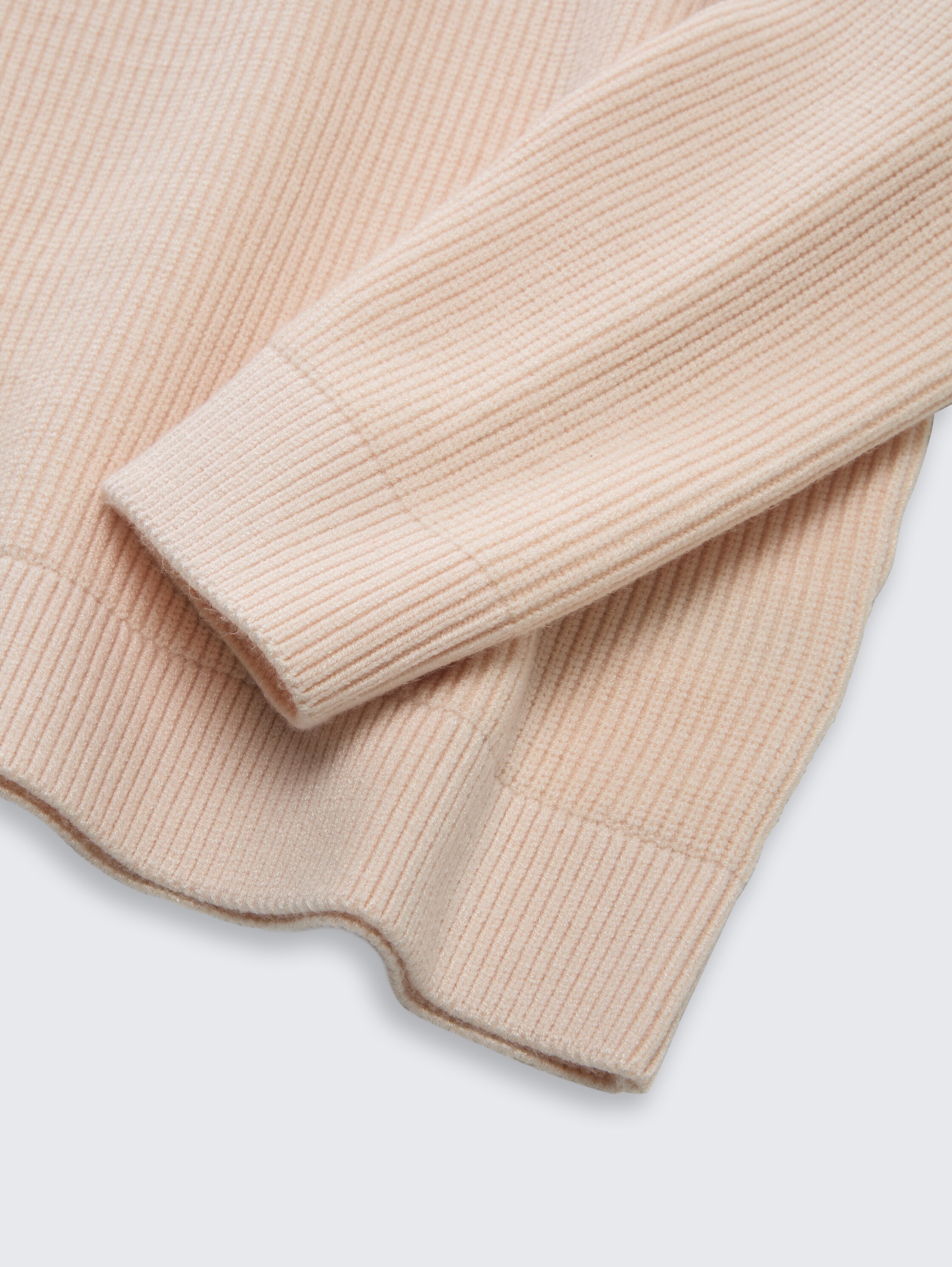 Gebreide trui met opstaande kraag - soft_cream_beige - 