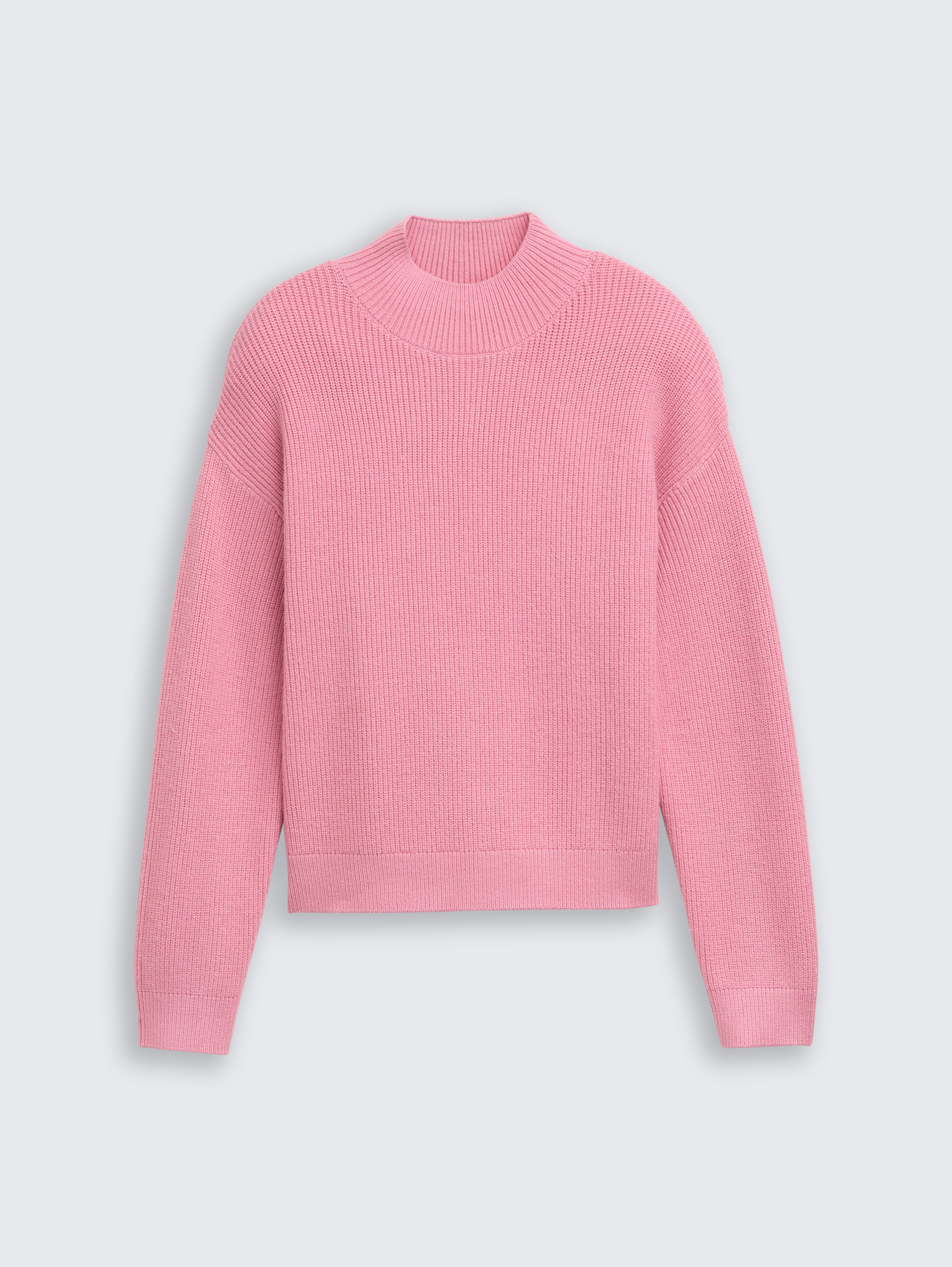 Strickpullover mit Stehkragen von Teen Girls, soft tulip