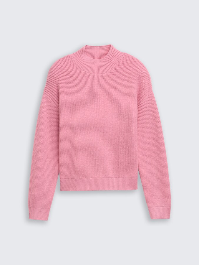 Gebreide coltrui door Teen Girls, soft tulip