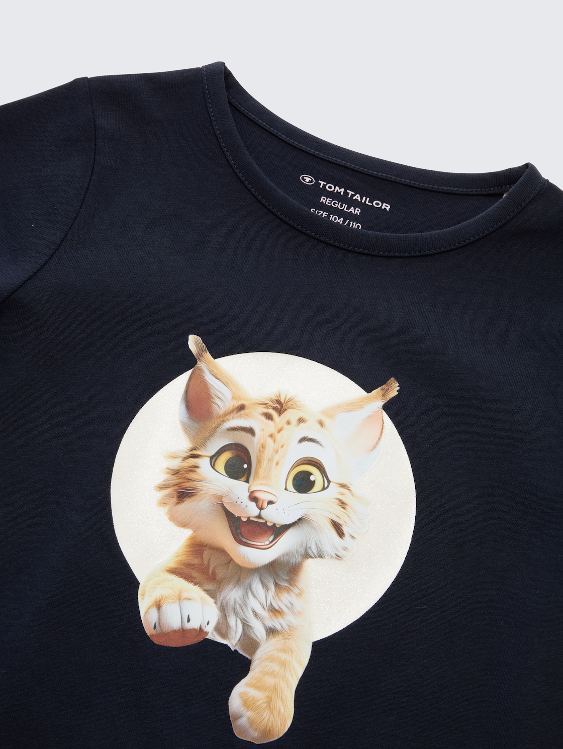 Langarmshirt mit Fotoprint - sky captain blue - Detail-Model-Ansicht